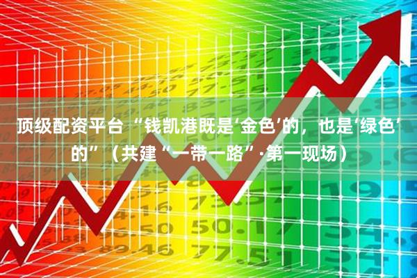 顶级配资平台 “钱凯港既是‘金色’的，也是‘绿色’的”（共建“一带一路”·第一现场）
